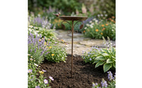 Bird Bath Stand Scrollwork Garden Stake Feeder Easy to Install Yard Decoration