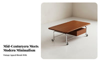 Movable with casters double-decker Oval Cart mid-1900sera Modern design Center Table Easy Assembly Household Furniture for Homeowners, Interior Design aficionados, Apartment Dwellers, Living Room, Lounge, Reception Area, Office