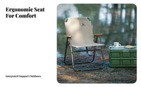 Low-Profile Folding Chair Foldable Portable Seating Lightweight for Picnic Spots