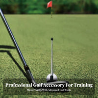 Strong Magnetic Chipping Practice Rod Lightweight and Portable Telescopic Club Face Indicator Easy to Stow for Beginners, Driving Range