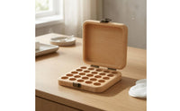 Wooden Box Hinged Lid Storage Box Solid Wood