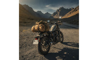 Black Finish Rear Luggage Rack Sturdy Motorcycle Rear Rack Heavy-Duty Slimline for Motorcyclists, Commuters, Commuting