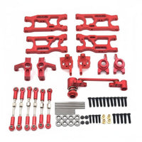 Front Rear Swing Arm Tie Rod Set Lightweight Shock Absorption Arm Steering Joint Kit Crash Resistant Aluminum Alloy RC Car Modification Parts