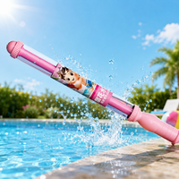 Water Gun, Parent-Child, For Kids, Pull-Type, Water Gun, 500ml Large Capacity, Shooting Distance 8m, Summer Vacation, Park, Water Play