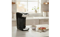 Single-Button-Button Operation Capsule Coffee Brewer Easy to Clean 2-in-1 Coffee Brewer Quick Brew Automatic Power Shut down for Home, Office, Dorm Room
