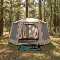 Inflatable Hexagonal Camping Tent, Portable, Waterproof, Sun Protection, Quick Setup