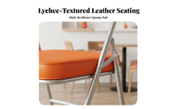 5 Pieces Space-Saving Foldable Dinette Set space-efficient Square Folding Table with 4 Stools Portable business Furniture Easy to Clean for Restaurant Owners, Food Stall Vendors, function Hosts, pasta Shops, Restaurants, Small areas, Dining Room
