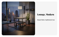 Upholstered Armchair Modern Design Reception Seating Wide Armrests for Clients