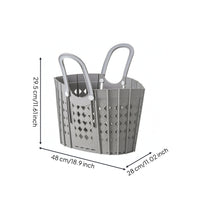 Foldable Laundry Basket Breathable Storage Container with Handles Compact