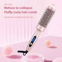 Electric Hair Straightener and Curler Comb with Adjustable Temperature
