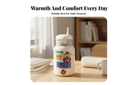 Keeps Hot & Cold Insulated Straw Bottle Leak-Proof Mini Thermal Bottle DIY Stickers for Office Workers, Commuters, School, Commuting