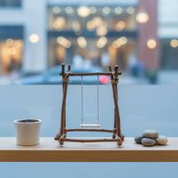 Wooden Swing Model Lightweight Decor Piece Lifelike for Window Display