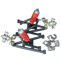 Terrain-Highway Use Terrain-Road Terrain-Road Vehicle Control Arm Assembly Easy Installation Front Shock Absorption System Arm Set Improved Stability and Go Kart Front Shock Absorption System Heavy Duty Metal for DIY Builders, Custom Build, Racing