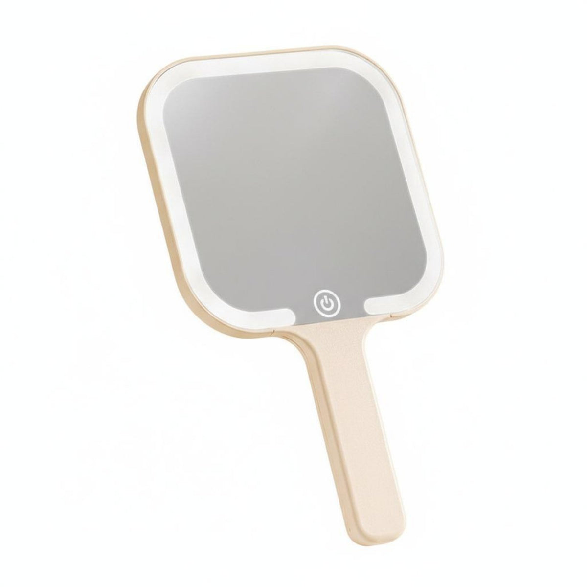 Handheld Lighted Cosmetic Mirror tap control Lighted Travel Mirror