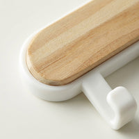 Bathroom and Bedroom Wooden Wall Mounted Hanging Hook for Students, No-Drill Round Design for Damage-Free Use, Heavy Duty Door Back
