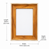 LETTER-SIZED Photo Frame, Modern Minimalist Maple White Picture Frame, Handmade Foam with Wood-Look Finish, for Wall or Desktop Display