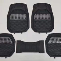 Universal PVC Anti-Slip Car Floor Mat, Thickened, Transparent, 5-Piece Set