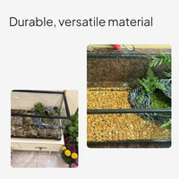 Glass Turtle Habitat with Drain & Basking Area