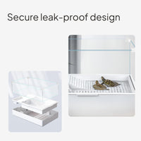 Glass Turtle Habitat with Purifier System for Home