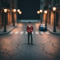 1:64 Scale Male Figure Realistic Features 1:64 Scale Man Figure Resin Model Person Fine Workmanship Resin People Model