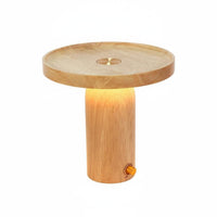 Wooden Toadstool Lamp Cute Decor Toadstool Table Lamp LED for Living Room
