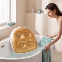 Bath Cushion with Suction Cups Non-Slip Inflatable Bath Cushion Padded for Adults, Bathtub, Hot Tub