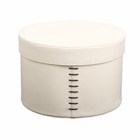 Cylindrical Storage Box Minimalist Organizer Boxes Lidded for Bedroom, Closet