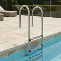 Polished Stainless Steel Pool Ladder Easy to Install Swimming Pool Ladder with Non-Slip Steps Stable Long-Lasting