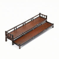 Tea Ware Rack Elegant Accessory Rack with Woven Tray Space Saving Display Stand with Holder for Hosts, Kitchen Countertop