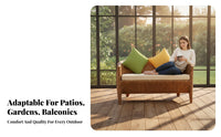 4 Pieces 4-Piece Woven Sofa set Handwoven Design 4-Piece Sofa and Table Set Weather-Resistant Water pads