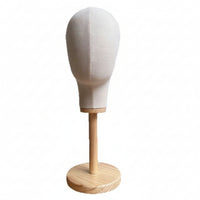 Mannequin Head Stand Lightweight Linen Hairpiece Form Head for Home Storage