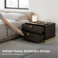 Cylindrical Pedestal Table Luxury Design Nightstand Sturdy Construction Multi-Purpose for Apartment Dwellers, Small Spaces