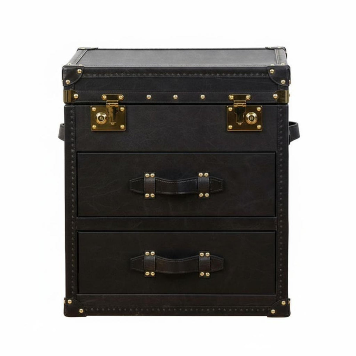 SuitcaseVintage End Table Vintage Design Bedside Storage Table British-themed Easy Assembly for Interior Decorators, Students