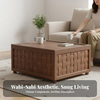 Cylindrical Storage Table rustic simplicity Design Nightstand Vintage artistic Space-Saving for Apartment Dwellers, Homeowners