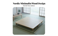 Moistureresistant Slatted Support Frame Prevents Sagging Adjustable Slat Support System long-lasting Construction Bed Base sturdyDuty for Homeowners, Adults, Renters, Home, Apartment
