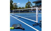 Pickleball Net Set Indoor Outdoor Pickleball Net System Black Mesh
