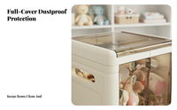 Collapsible Toy Bin with Wheels Foldable Storage Box Large Capacity for Families