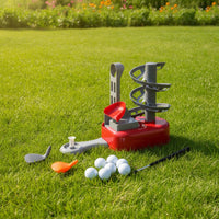 Kids Golf Toy Set Outdoor Golf Pitching Machine Compact for Beginners, Young Children, Garden