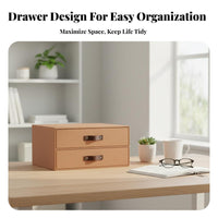 Pull-slide-out Cabinet Drawer Nordic aesthetic Organizer Bin Stackable Design for Students