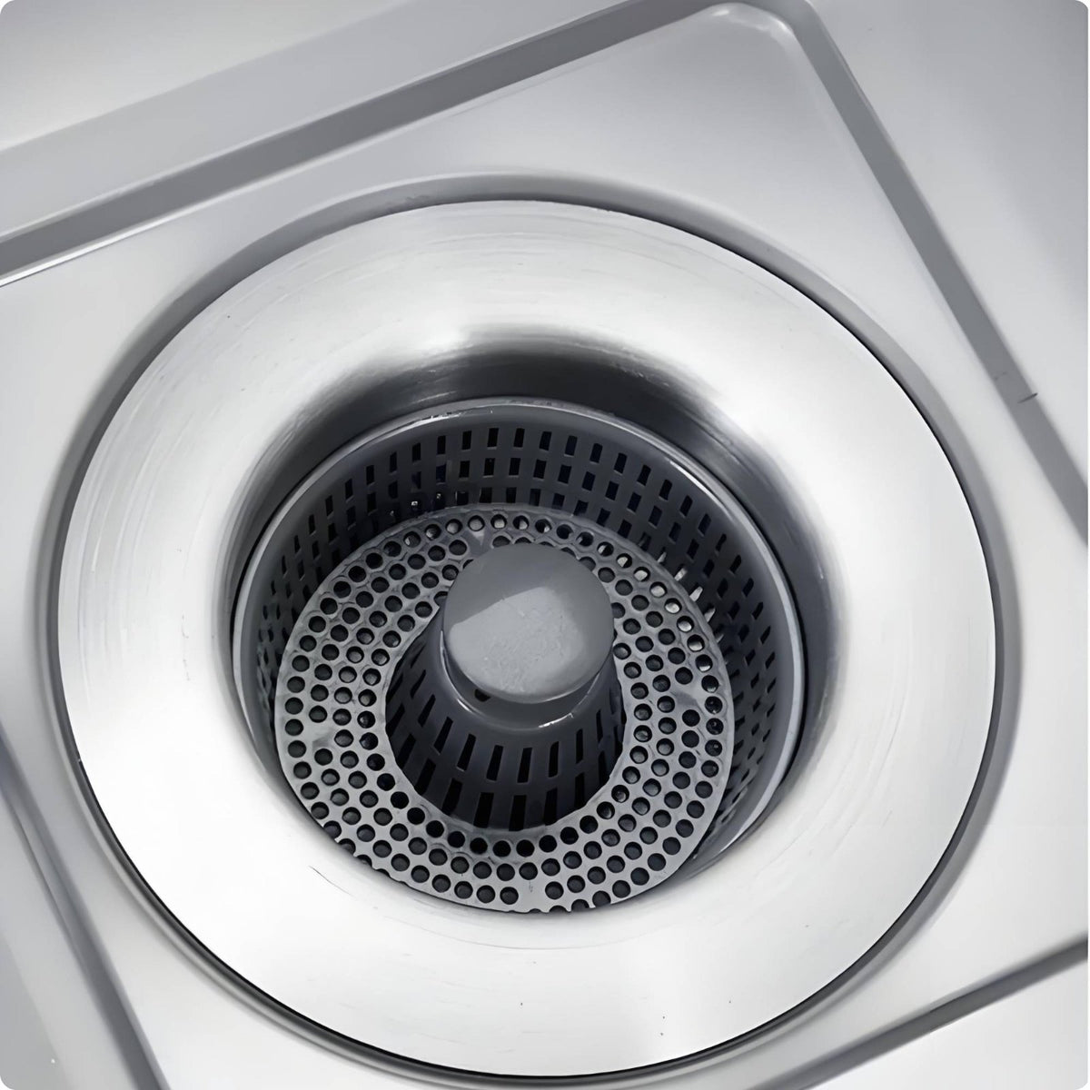Lift-up Sink Stopper Sealing Gasket Sink Strainer Stopper 2 in 1 Design