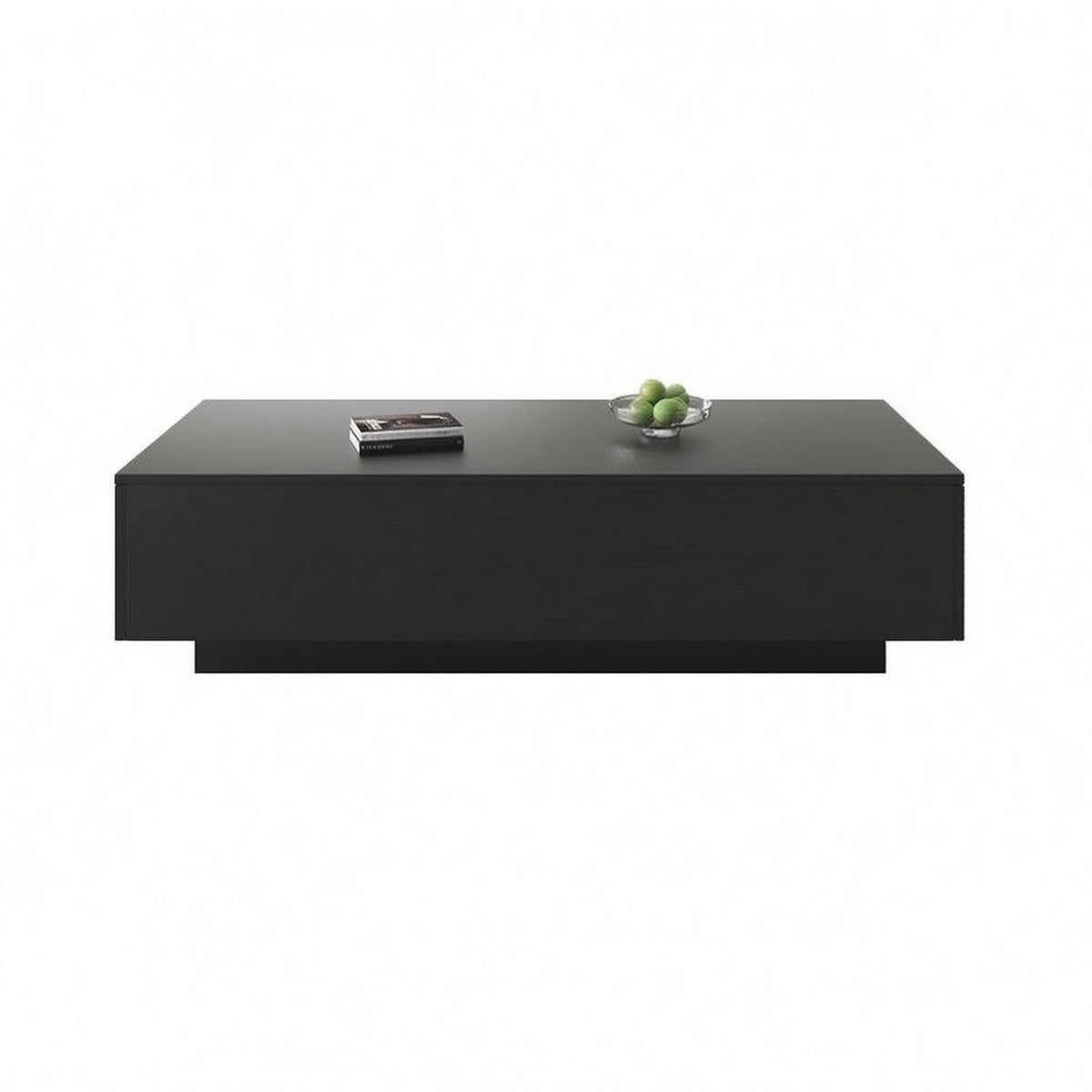 Rectangular Coffee Table Ready-to-Assemble Low Coffee Table Compact