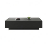 Rectangular Coffee Table Ready-to-Assemble Low Coffee Table Compact
