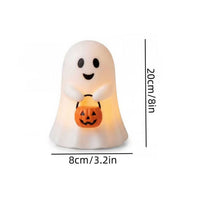 Halloween White Ghost Resin Figurine for Party and Desk Decor