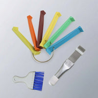 3 Pieces Fin Comb with Hanging Loop Foldable Kit Handheld for Homeowners