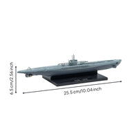 Undersea Vessel Model with Display Base Scale Tabletop Undersea Vessel Model Design for Collectors, History Enthusiasts