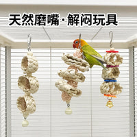 Parrot Toy Hanging Corn Husk String for Beak Grinding