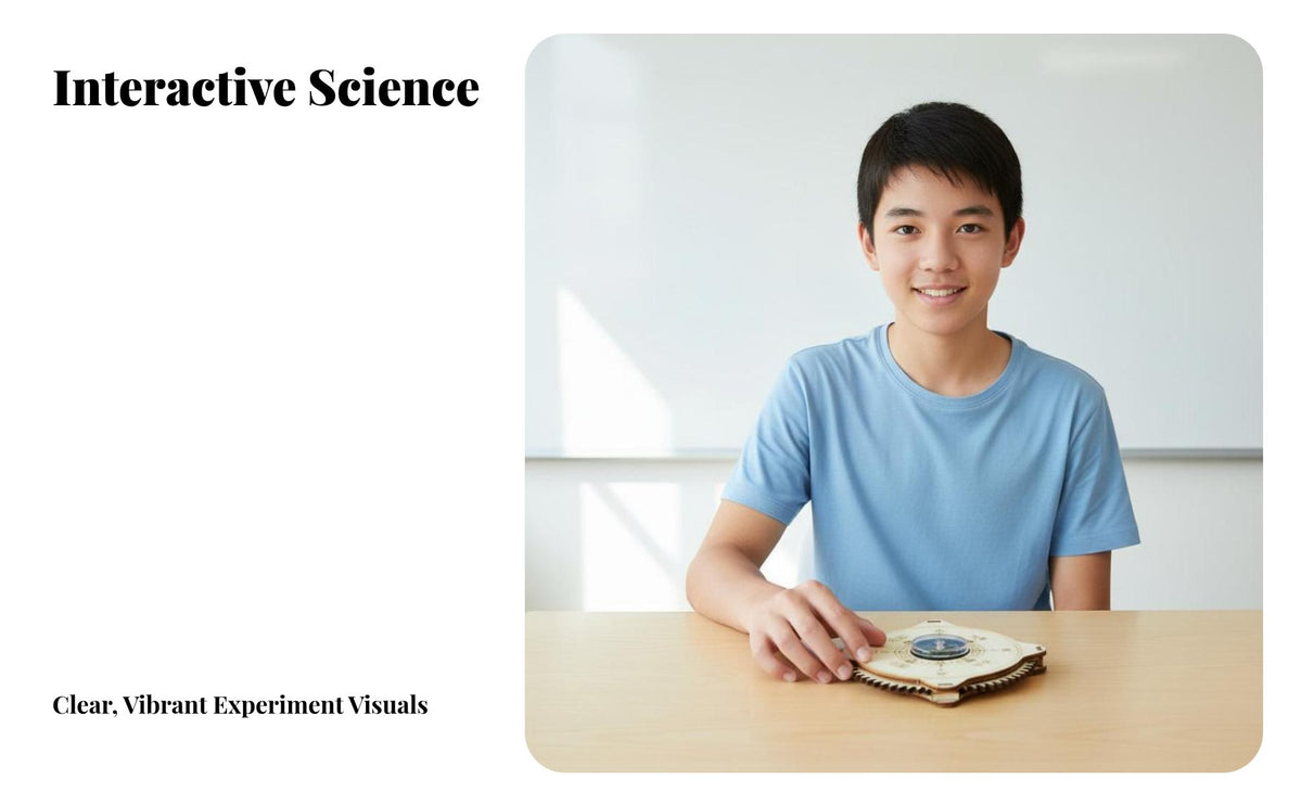 DC Motor Model Kit Easy to Assemble DIY Electric Motor Kit Develops Cognitive Skills Physics Experiment Model for Students, Children, Classrooms, Home