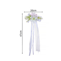 Artificial Flower Decoration with Lace Long-Lasting Bouquet with Ribbon Lifelike