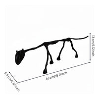 Nordic Dog Sculpture Polished Finish Metal Dog Statue Long-Lasting for Study