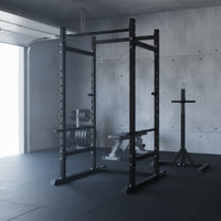 Adjustable Squat Rack with Pull-up Bar Heavy Duty Power Cage Sturdy Workout Machine Stable for Home Gym